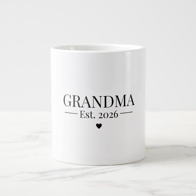 Caneca De Café Grande Avó Fundada em 2026 (Frente)