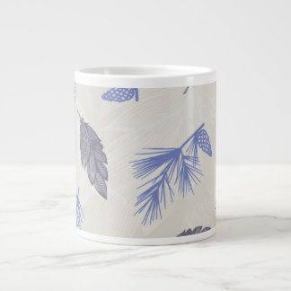 Caneca De Café Grande Azul de Inverno