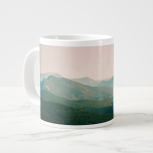Caneca De Café Grande Azul pelas montanhas