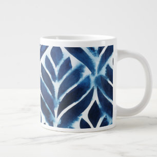 Caneca De Café Grande Azulejos de cobalto para aquarelas IV