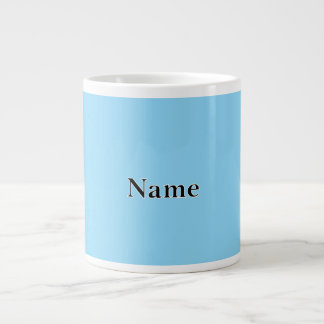 Caneca De Café Grande Baby Blue Personalize com o nome