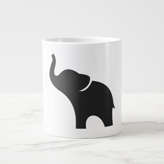 Caneca De Café Grande Baby Elephant (Frente)