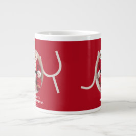 Caneca De Café Grande Baby's First Christmas Photo Red Coffee Mug
