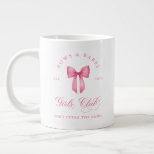 Caneca De Café Grande Bachelorette do Clube das Raparigas e arcos