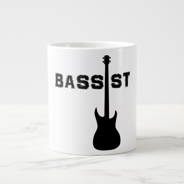 Caneca De Café Grande Baixista (Frente)