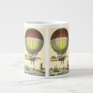 Caneca De Café Grande Balão de Ar Quente Vintage de Ficção Científica St