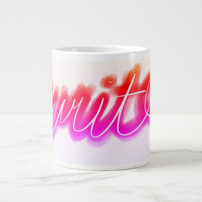 Caneca De Café Grande Balão de Diálogo Clássico e Ousado Gráfico (Frente)