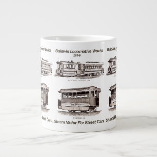 Caneca De Café Grande Baldwin Steam Motor Para Automóveis De Rua 1876 J