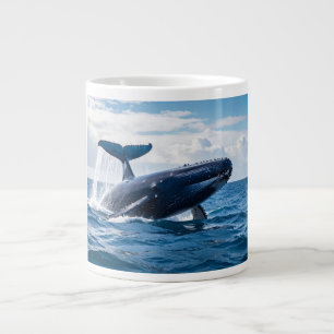 Caneca De Café Grande baleia azul