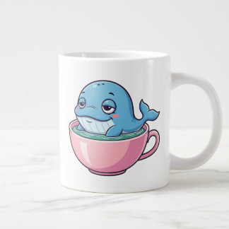 Caneca De Café Grande Baleia branca num Teacup