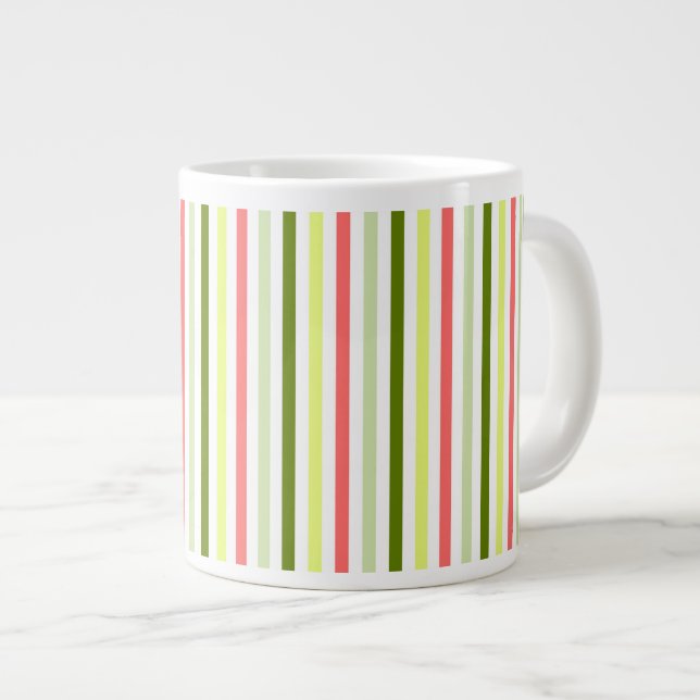 Caneca De Café Grande Banda de Melancia Thin (Frente Esquerda)