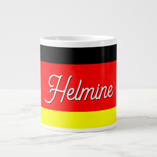 Caneca De Café Grande Bandeira Alemã Personalizada