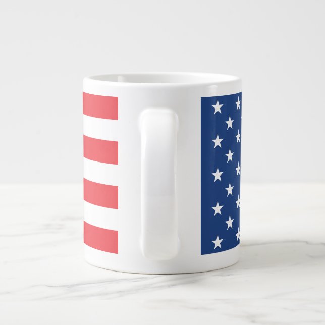 Caneca De Café Grande Bandeira Americana (Traseira)