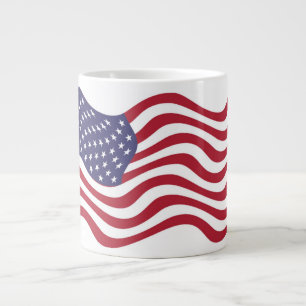 CANECA DE CAFÉ GRANDE BANDEIRA AMERICANA