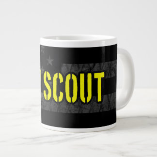 Caneca De Café Grande Bandeira Americana Subjugada do Scout Cav