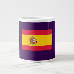 Caneca De Café Grande Bandeira da Espanha – Design Clássico de Orgulho N