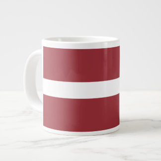 Caneca De Café Grande Bandeira da Letónia