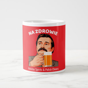 Caneca De Café Grande Bandeira da Polônia