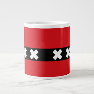 Caneca De Café Grande Bandeira de Amesterdã, Países Baixos