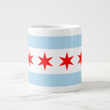Bandeira de Chicago Jumbo Mug