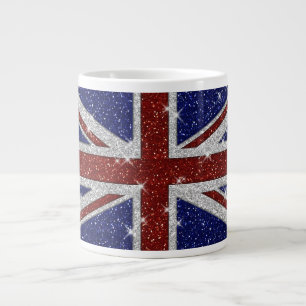 Caneca De Café Grande Bandeira de Sinalizador de Sindicato Brilhante