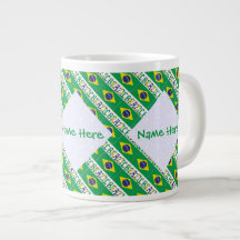 Bandeira do Brasil Tiled Personalizada