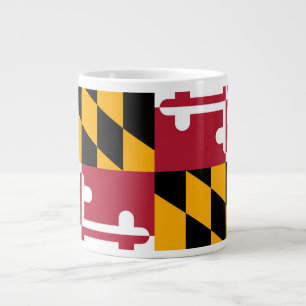 Caneca De Café Grande Bandeira do Estado de Maryland Festivo