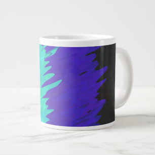 Caneca De Café Grande Bandeira do Orgulho Alexigênero Abstrata Trippy Sq