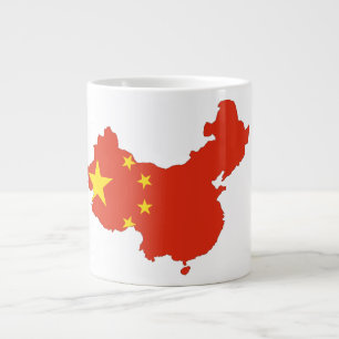 Caneca De Café Grande Bandeira do país da China
