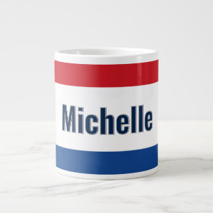 Caneca De Café Grande Bandeira holandesa Personalizada