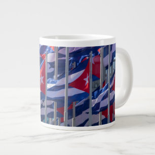 Caneca De Café Grande Bandeiras cubanas, Havana, Cuba