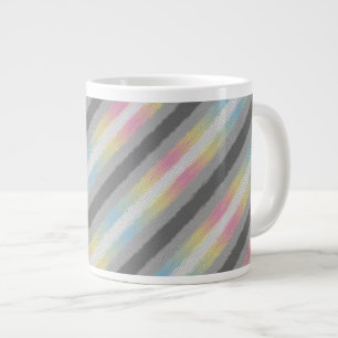 Caneca De Café Grande Bandeja do Orgulho de Desfluido do Abstrato de Tro