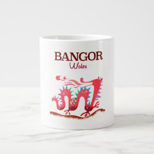 Caneca De Café Grande Bangor Wales Dragon poster