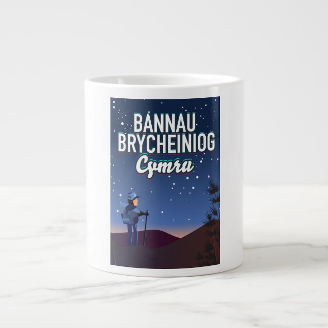 Caneca De Café Grande Bannau Brycheiniog Cymru (Frente)