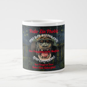 Caneca De Café Grande Bar Ristorante Tiki Fóbico Pedo Zin Lodi CA