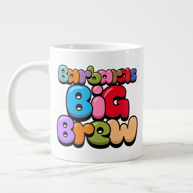 Caneca De Café Grande Barbaras Big Brew Giant Coffee Mug (Esquerda)