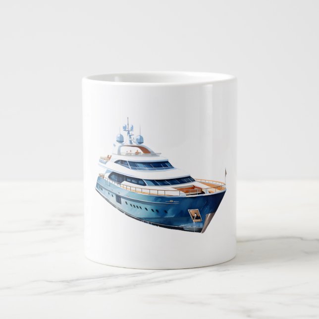 Caneca De Café Grande Barco (Frente)