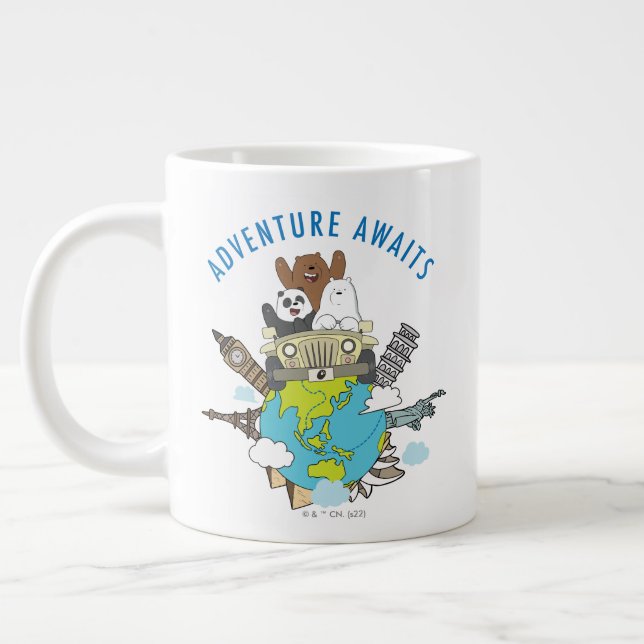 Caneca De Café Grande Bare Bears - Aventura Aguarda (Esquerda)