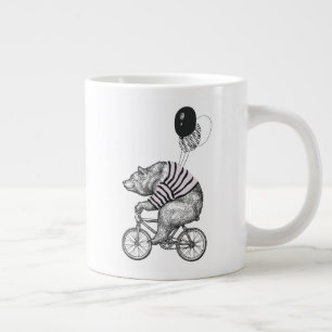 Caneca De Café Grande Barra de Bicicletas de Balão