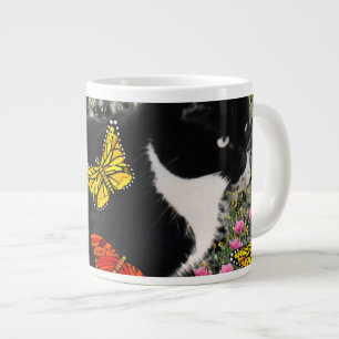 Caneca De Café Grande Barrigas de Borboletas - Gato Tux Kitty