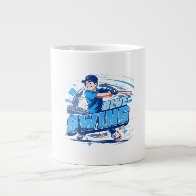 Caneca De Café Grande Baseball Playoff Championship Spirit (Frente)