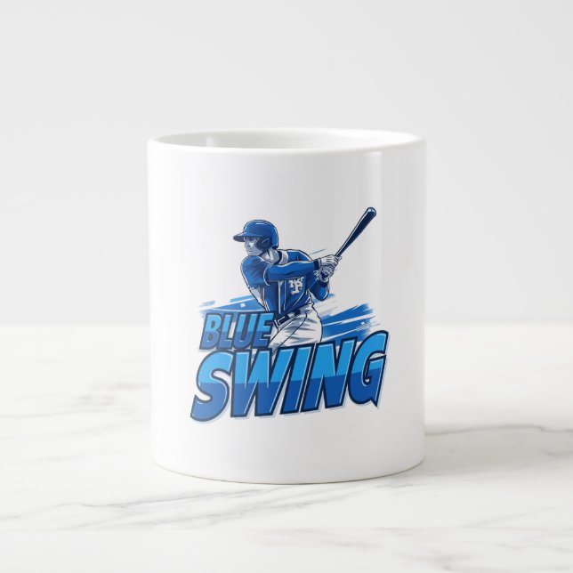 Caneca De Café Grande Baseball Playoff Championship Spirit (Frente)