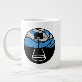 Caneca De Café Grande Basketball Night Sky Mug