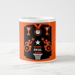 Caneca De Café Grande Basquete adaptável desativado