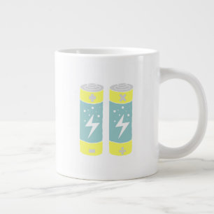 Caneca De Café Grande BateriasIsso é personalizável. Você pode adicio