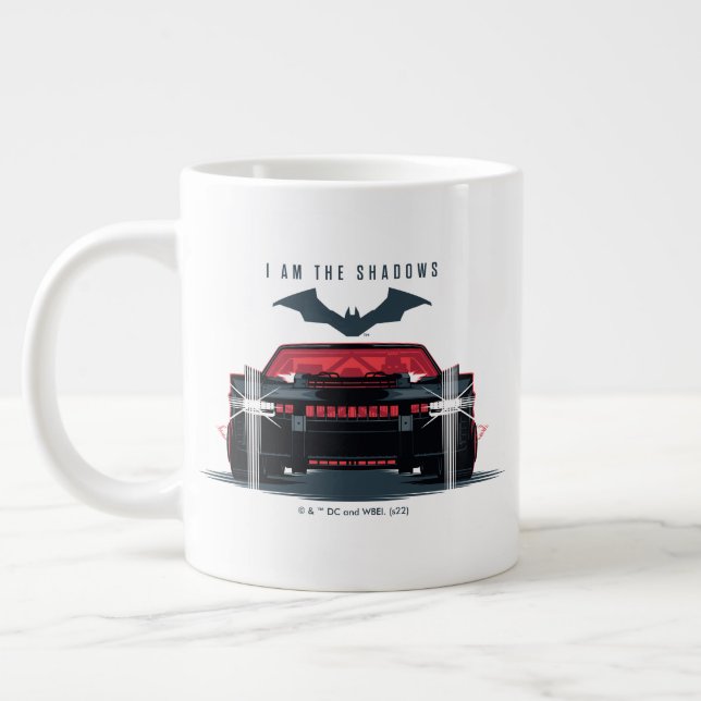 Caneca De Café Grande Batman Batmobile - Eu Sou As Sombras (Esquerda)