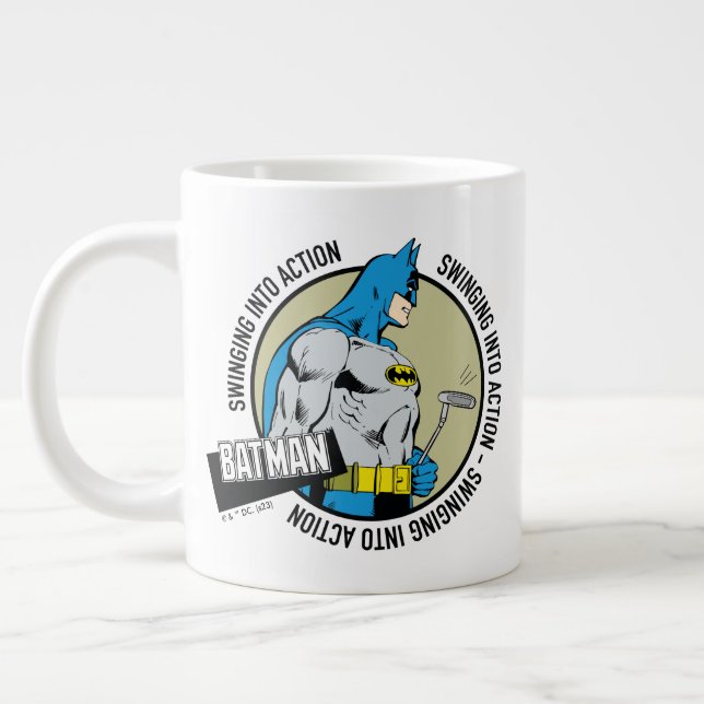 Caneca De Café Grande Batman Golfing - Passando à Ação (Esquerda)