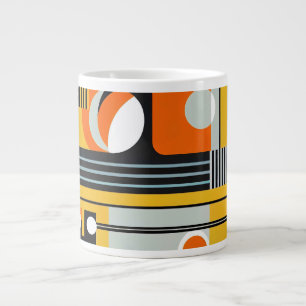 Caneca De Café Grande Bauhaus Geométrico Design 01 Perfeito Para