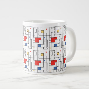 Caneca De Café Grande Bauhaus Pattern