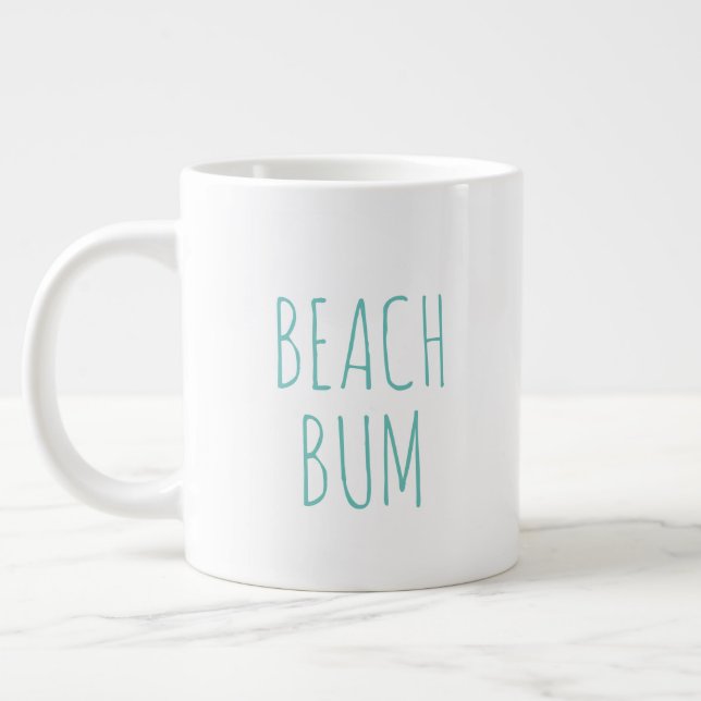 Caneca De Café Grande "Beach Bum" Simple Modern Farmhouse (Esquerda)